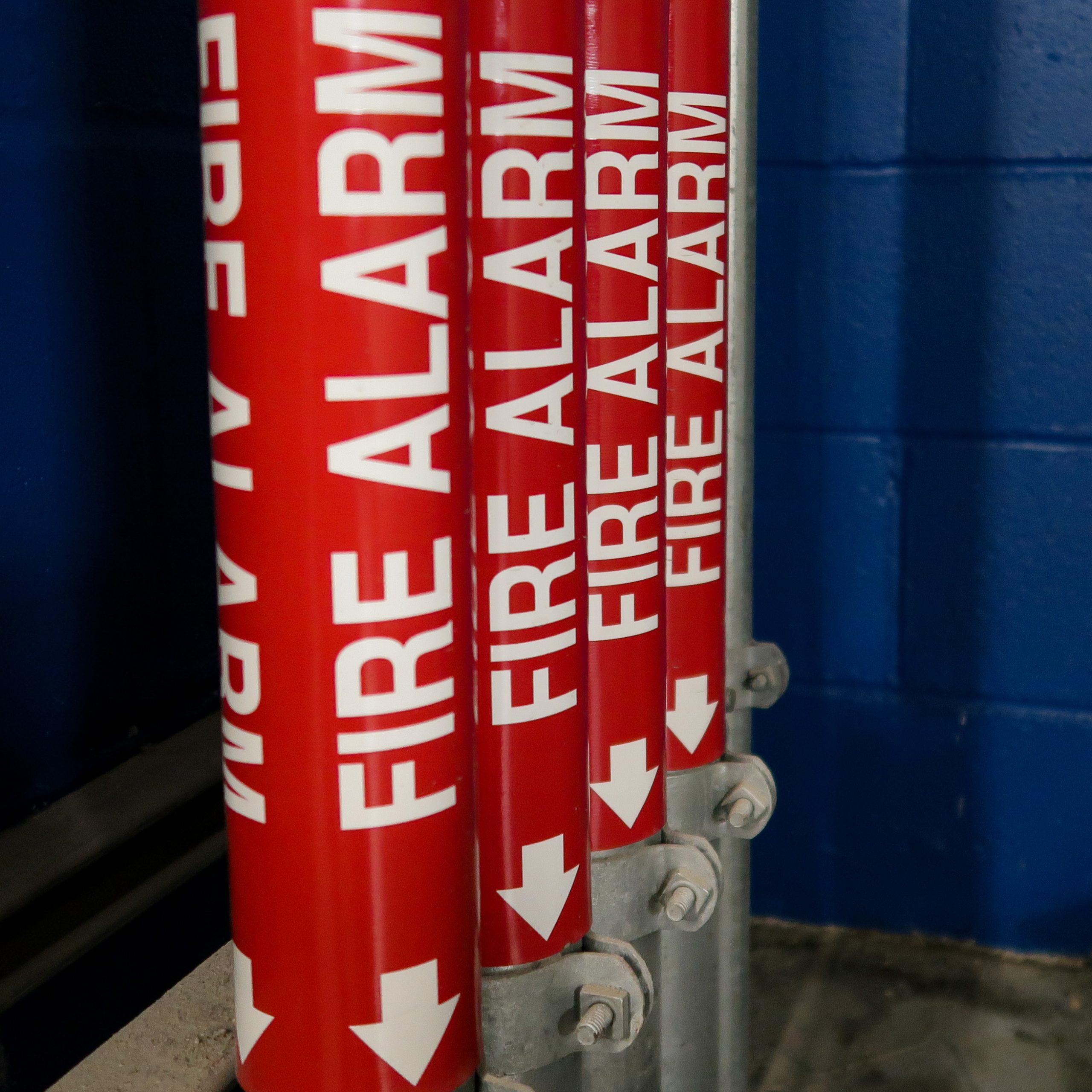 Fire alarm and low-voltage conduit installation by RJS Electrical Contracting Corp.